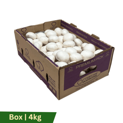 Mushrooms White Button, Box | 4kg